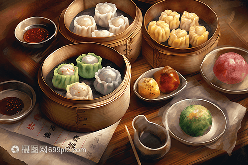 五顏六色的中式點(diǎn)心 傳統(tǒng)與藝術(shù)的融合